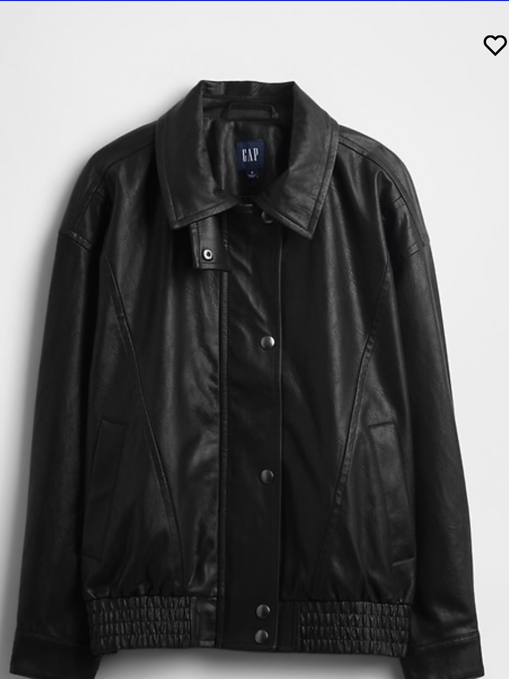 NWT Gap Oversized Vegan Leather Jacket